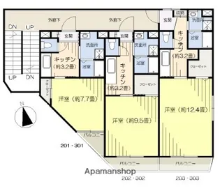ソレイユ(土呂町1丁目)【2階】の間取り