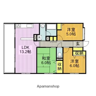 ラ・アトレ大宮土呂【4階】の間取り
