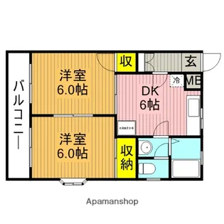 グリーンハイツ長島【2階】の間取り