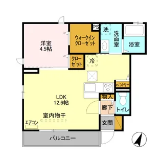 エステート・シマムラ C【1階】の間取り