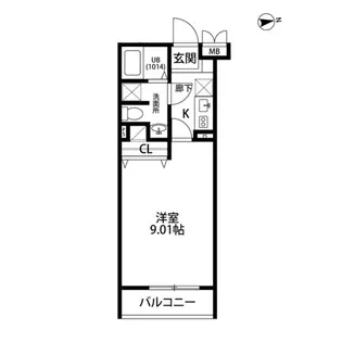 アムール ハイデルⅡ【1階】の間取り