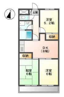 プルミエール【00203号室】の間取り