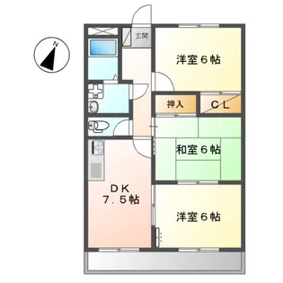 ロイヤルヒルズ【4階】の間取り