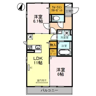 ソレイユ・ドミュール【2階】の間取り