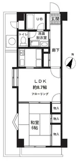 カサグランデ大宮【1階】の間取り