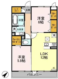 ルシエール上尾原市【2階】の間取り