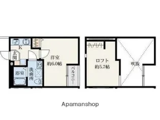 フェイストハイツ大和田【2階】の間取り