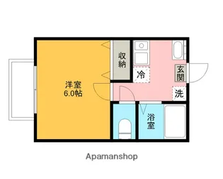 キャメル土呂ⅢA棟【102号室】の間取り