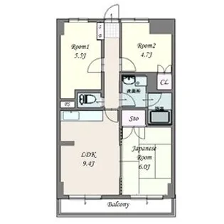 シィン シティ【2階】の間取り