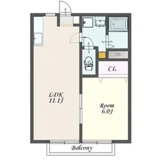 サンライズK【2階】の間取り