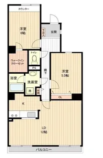 セレーノ大宮E棟【0109号室】の間取り