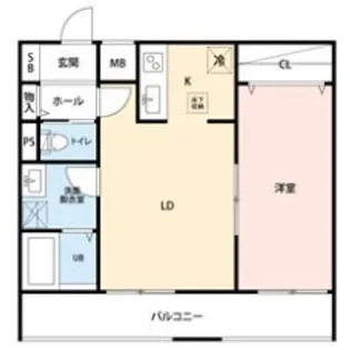 リーブルファイン風渡野【2階】の間取り