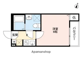 埼玉県さいたま市北区盆栽町【アパート】の間取り