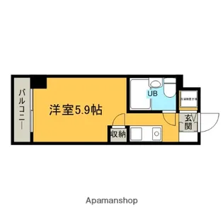 ウインベルソロ大宮土呂【502号室】の間取り