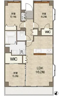 CROTH OMIYA(クロス大宮)【3階】の間取り