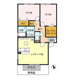 ラ・グランドール 壱番館【1階】の間取り