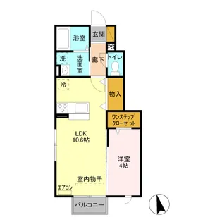 セジュールアン ラビ【1階】の間取り