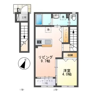 ILE VILLAGE(イル ヴィラージュ)【2階】の間取り