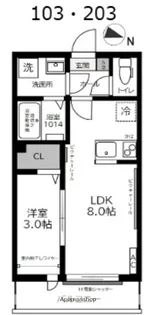 ガーデンヒルズ宮原【1階】の間取り