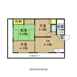マンションエポック【302号室】の間取り