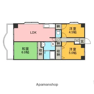 シャルマン島村【3階】の間取り