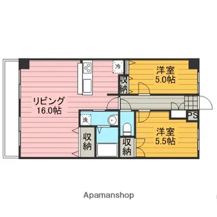 グランドール【1階】の間取り