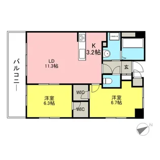Grand Chariot【3階】の間取り