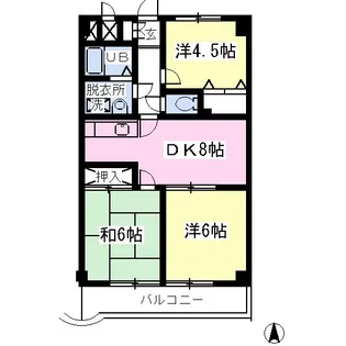グランシャリオ大宮【2階】の間取り