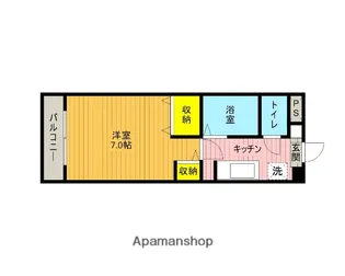 ユーエスハイムⅡ【3階】の間取り