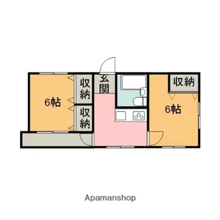 新都心ハイツ【1階】の間取り