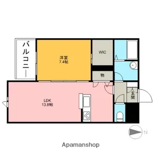 ブランノワール【2階】の間取り