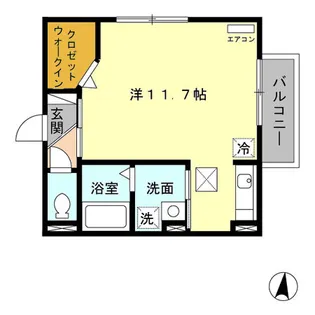 リヴェール【1階】の間取り