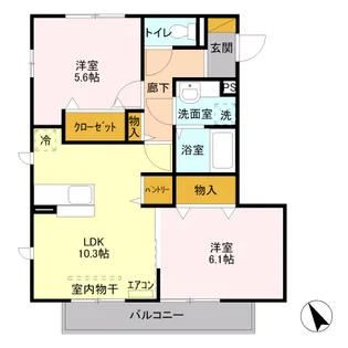 ラウレア【2階】の間取り