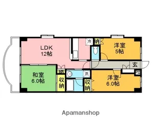 サンジェルマンⅡ【3階】の間取り