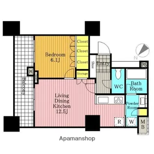 大宮ファーストプレイスタワー【10階】の間取り