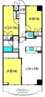 ヒルズ六本木弐番館【1階】の間取り