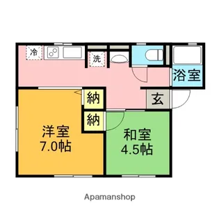 シティ東一番館【1階】の間取り