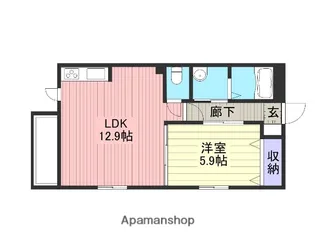ラプランタンエム【1階】の間取り