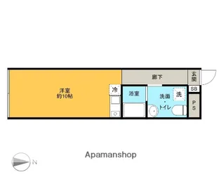 クアドゥロ QUADRO【3階】の間取り
