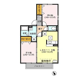 ジェネシスK【1階】の間取り