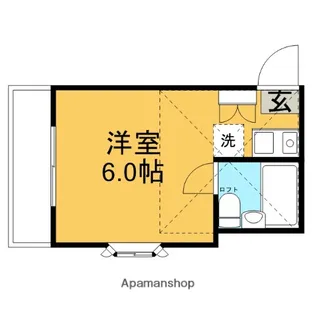 AKEOハイツ【201号室】の間取り