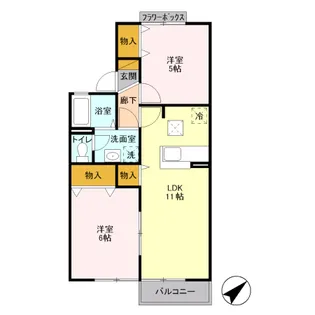 メゾンベール【1階】の間取り