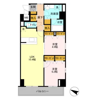 GRAN COURT YONO【2階】の間取り