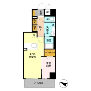 GRAN COURT YONO【7階】の間取り