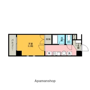 スパシエルクス大宮【805号室】の間取り
