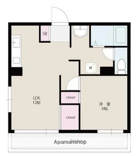 リエスさいたま中央【206号室】の間取り