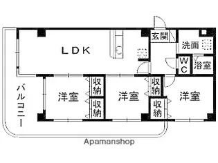 ディアコート参番館【501号室】の間取り