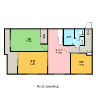 大宮ヴィレッヂ【1階】の間取り