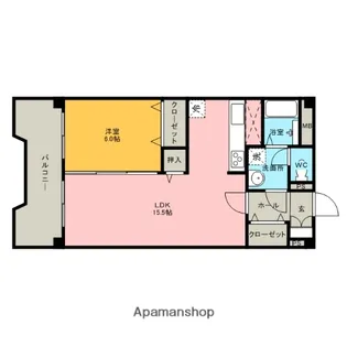 石綿ハイツ【204号室】の間取り