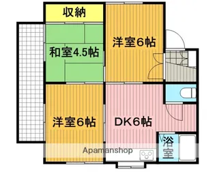 コーポカツ【101号室】の間取り
